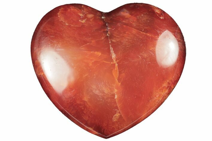 Colorful Carnelian Agate Heart #205155